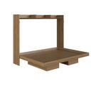 Ver imagem 6 de Cama de Casal Articulada Horizontal C/ Prateleira e 4 Nichos Cor:mel