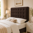 Ver imagem 2 de Cabeceira Ana Estofada Boucle p/ Cama Box Casal 140cm Quarto