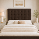 Ver imagem 1 de Cabeceira Ana Estofada Boucle p/ Cama Box Casal 140cm Quarto