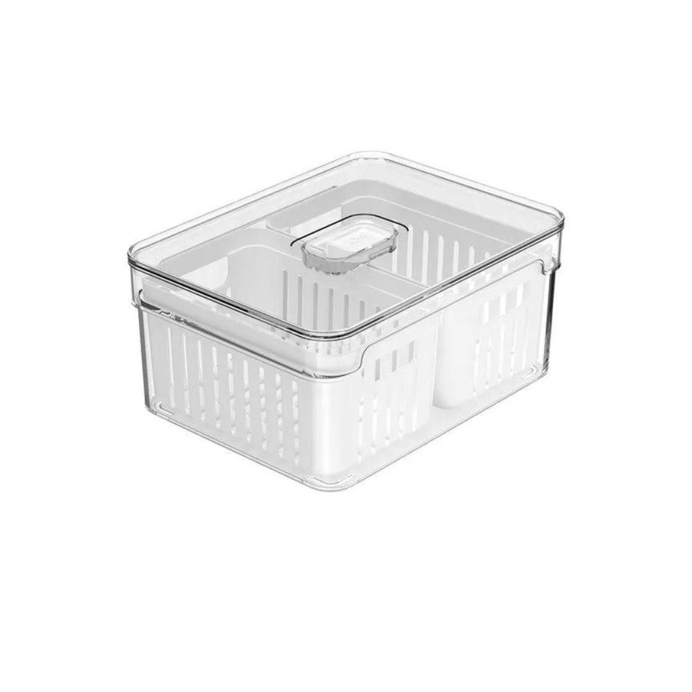 Organizador de Geladeira com 2 Cestos 2,2l Clear Fresh - 4