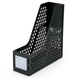 Suporte Organizador de Mesa Porta Revistas Livros Pasta Objetos Individual Preto - 1