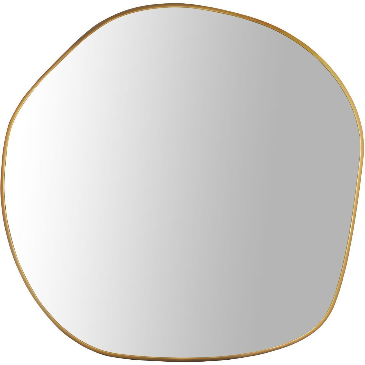 Espelho Redondo Orgânico com Moldura em MDF 100cm Decore Pronto - 4