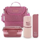Ver imagem 1 de Conjunto Bolsa Térmica Pote Marmita Porta Escova e Porta Talheres Concept-analise Rosa