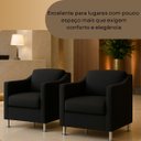 Ver imagem 4 de Poltrona Cadeira Sala Recepção Clinicas Auditórios Compacta Astra