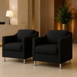 Poltrona Cadeira Sala Recepção Clinicas Auditórios Compacta Astra