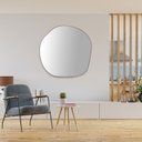 Ver imagem 1 de Espelho Redondo Orgânico com Moldura em MDF 150cm Decore Pronto