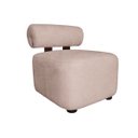 Ver imagem 4 de Poltrona Decorativa Livi Design Slim Orgânica Arredondada Boucle Rose