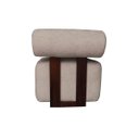 Ver imagem 2 de Poltrona Decorativa Livi Design Slim Orgânica Arredondada Boucle Rose