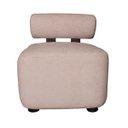 Ver imagem 5 de Poltrona Decorativa Livi Design Slim Orgânica Arredondada Boucle Rose