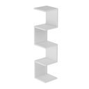 Ver imagem 4 de Prateleira de Canto Lyra 4 Nichos Decorativos Branco para Sala Quarto Livros