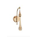 Ver imagem 1 de Arandela 05×23cm 5w 3000k Bivolt Metal Dourado + Cristal