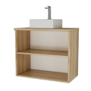 Ver imagem 4 de Gabinete Nature 75cm Estilare Gab4011 Carvalho/branco