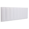 Cabeceira Queen Modulada Reta Cama Box Corino Branco - 1