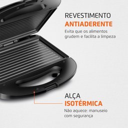 Sanduicheira Mondial Master Grill Inox S-20 750w 220v - 3
