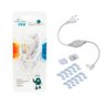 Kit para Fita Cob Ip65 Bivolt 1 Plug 1 Terminal 1 Emenda 10 Abraçadeiras Gaya 1440 Kit Conexão Cob - 5