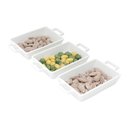 Ver imagem 5 de Kit 3 Petisqueiras de Porcelana 16cm X 3cm X 8cm - Wolff