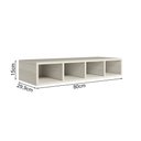 Ver imagem 3 de Aereo Nicho Garrafeiro Mdf 80 Cm Kali 16683 Bianco Toq Nicioli