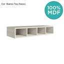Ver imagem 4 de Aereo Nicho Garrafeiro Mdf 80 Cm Kali 16683 Bianco Toq Nicioli