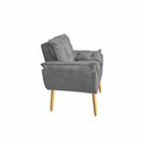Ver imagem 6 de Kit 2 Poltronas Decorativa Estofada Sala Quarto Escritório Opala Madeira
