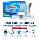 Ver imagem 3 de Pastilha de Limpeza para Máquina de Lavar Roupas e Louças Kit 12 Unidades Utimix