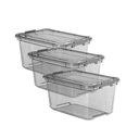 Ver imagem 1 de Kit 3 Organizadores 27l Plasvale Preto