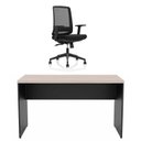 Ver imagem 2 de Conjunto Mesa de Escritório 1.60x60cm + Cadeira Ergonômica Reclinável Pistão Classe 4