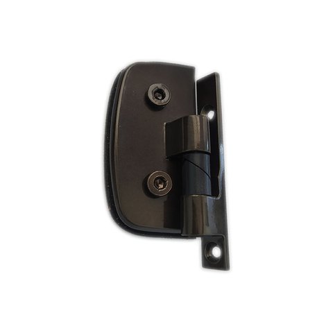 Dobradiça automática 1114 para porta de vidro temperado blindex - Bronze