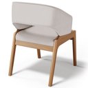 Ver imagem 6 de Kit 05 Cadeiras de Jantar e Estar Living Estofada Lince L02 Linho Bege - Lyam Decor