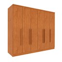 Ver imagem 3 de Guarda Roupa Casal 6 Portas 4 Gavetas 239cm Veneza