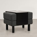 Ver imagem 1 de Conjunto Puff Baú 60cm e Bandeja Antúrio CabeCasa MadeiraOriginals