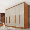 Ver imagem 1 de Guarda Roupa Casal 6 Portas 4 Gavetas 239cm Veneza