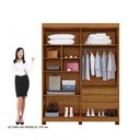 Ver imagem 5 de Roupeiro Master 4 Portas 3 Gavetas Benetil Móveis