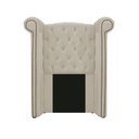Ver imagem 4 de Kit Cabeceira Calçadeira Veneza 100cm Suede Bege