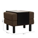 Ver imagem 3 de Conjunto Puff Baú 60cm e Bandeja Antúrio CabeCasa MadeiraOriginals