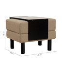 Ver imagem 3 de Conjunto Puff Baú 60cm e Bandeja Antúrio CabeCasa MadeiraOriginals