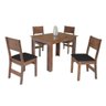 Conjunto de Mesa Retangular Milena com 4 Cadeiras São Carlos - 1