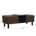 Ver imagem 5 de Conjunto Puff Baú 120cm e Bandeja Antúrio CabeCasa MadeiraOriginals