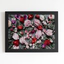 Ver imagem 1 de Quadro Rosas e Flores Coloridas Moldura Preta 60x40cm