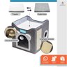 Casa Cama para Gatos 2x1 Toca 2 Andares Dobrável Ninho Brinquedo Arranhador Cinza - Duke & Dixie - 3