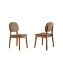 Ver imagem 3 de Conjunto Sala de Jantar Mesa Viena 160x90cm Tampo Retângular Vidro/mdf Off White com 6 Cadeiras Évor