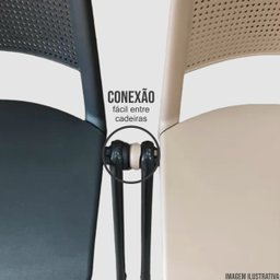 Cadeira Up Fixa Empilhável Escritório Ergonômica Colorida - 6
