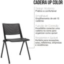 Ver imagem 2 de Cadeira Up Fixa Empilhável Escritório Ergonômica Colorida