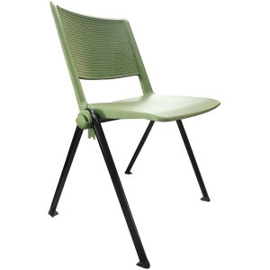 Cadeira Up Fixa Empilhável Escritório Ergonômica Colorida