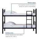 Ver imagem 4 de Beliche Infantil Solteiro Tubular com Escada Lateral Preto
