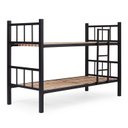 Ver imagem 2 de Beliche Infantil Solteiro Tubular com Escada Lateral Preto