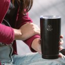 Ver imagem 4 de Copo Térmico Aço Inox Preto C/Parede Dupla e Tampa 600ml Wolff