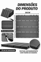 Ver imagem 7 de Kit 44 Peças Deck Modular Plástico 30x30 Quintal Piscina Box Cinza Liso