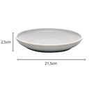 Ver imagem 2 de Kit 6 Pratos de Sobremesa 21,5cm Melamina Class Cinza Wolff Cozinha Servir Entrada Petiscos