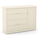 Ver imagem 5 de Jogo de Quarto Infantil Tutto New Cômoda 1 Porta e Berço Off White com Capitonê - Matic Móveis