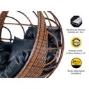 Ver imagem 5 de Balanço Ninho Suspenso Argila e Courino Náutico Preto